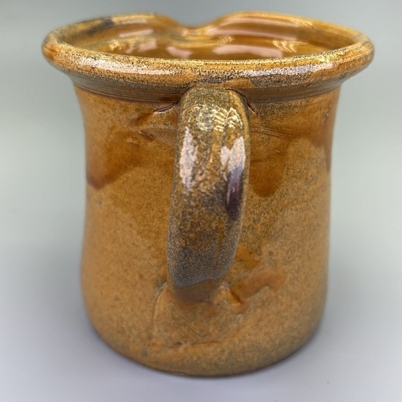 Studio Pottery Yellow Glaze Pitcher - Picture 3 of 10